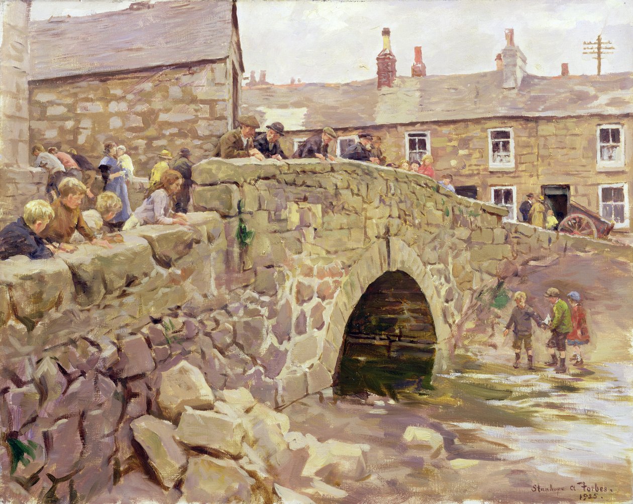 Op de brug door Stanhope Alexander Forbes