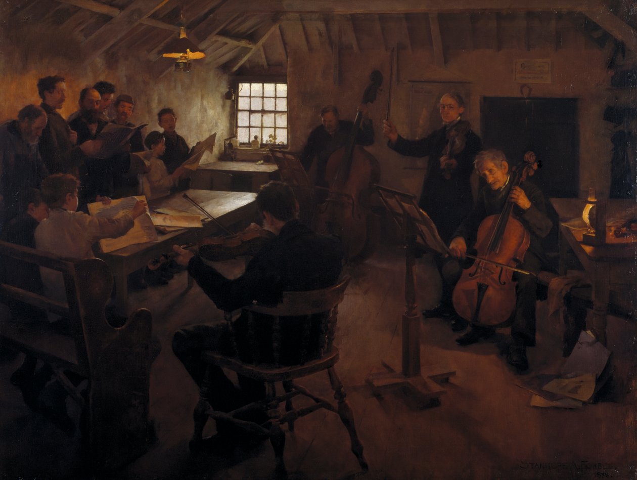De dorpsharmonie door Stanhope Alexander Forbes