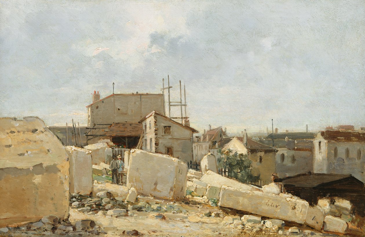 Aardwerken bij Caen door Stanislas Victor Edouard Lepine