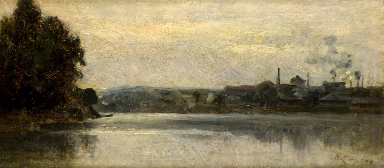 Landschap door Stanislas Victor Edouard Lepine