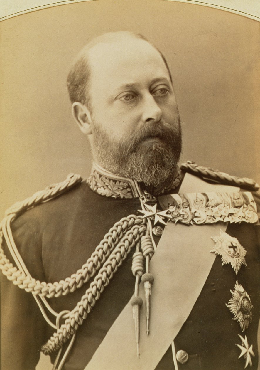 Koning Edward VII als Prins van Wales (1841-1910), portretfoto door Stanislaus Walery