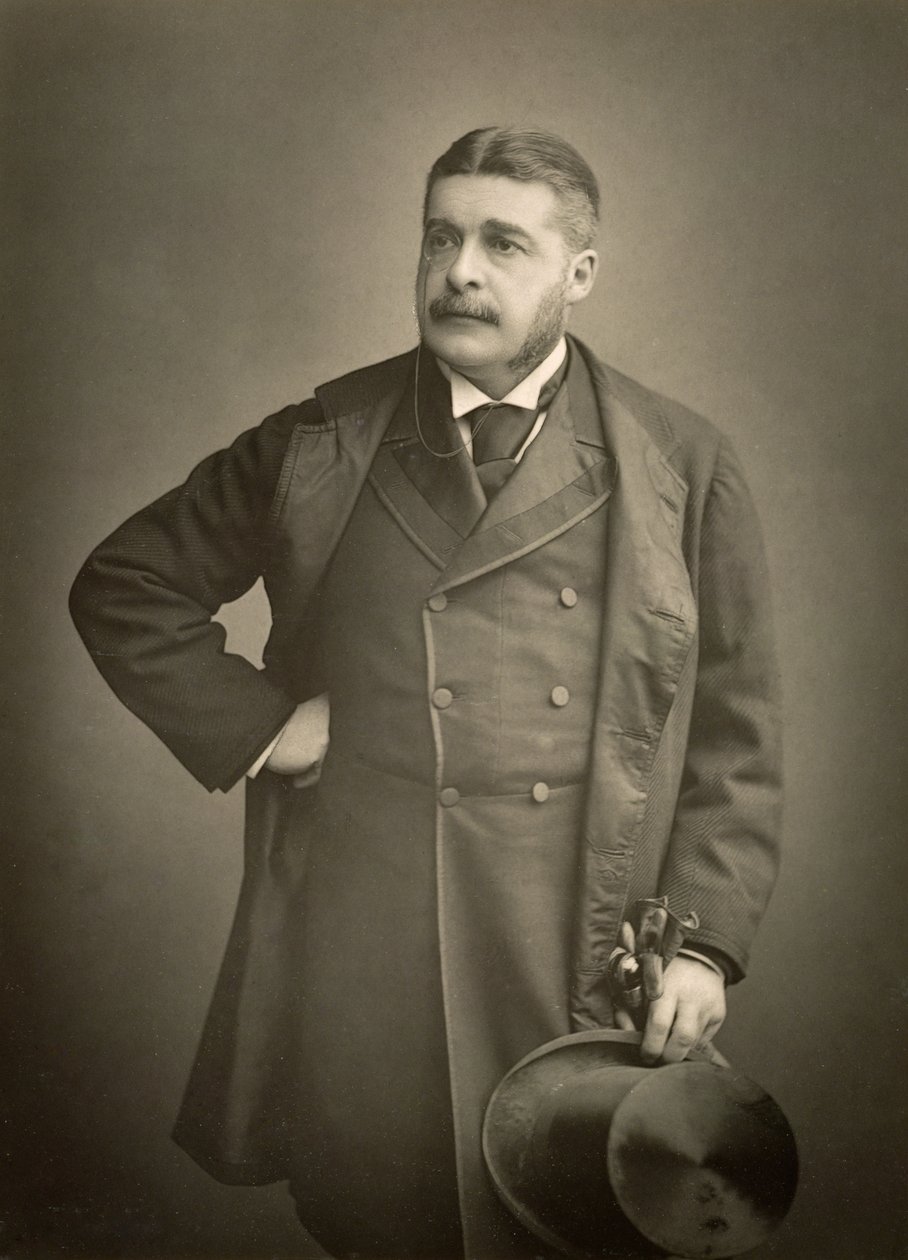 Sir Arthur Sullivan, componist, portretfoto door Stanislaus Walery
