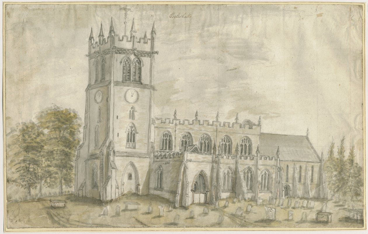 Eccleshall Kerk door Stebbing Shaw