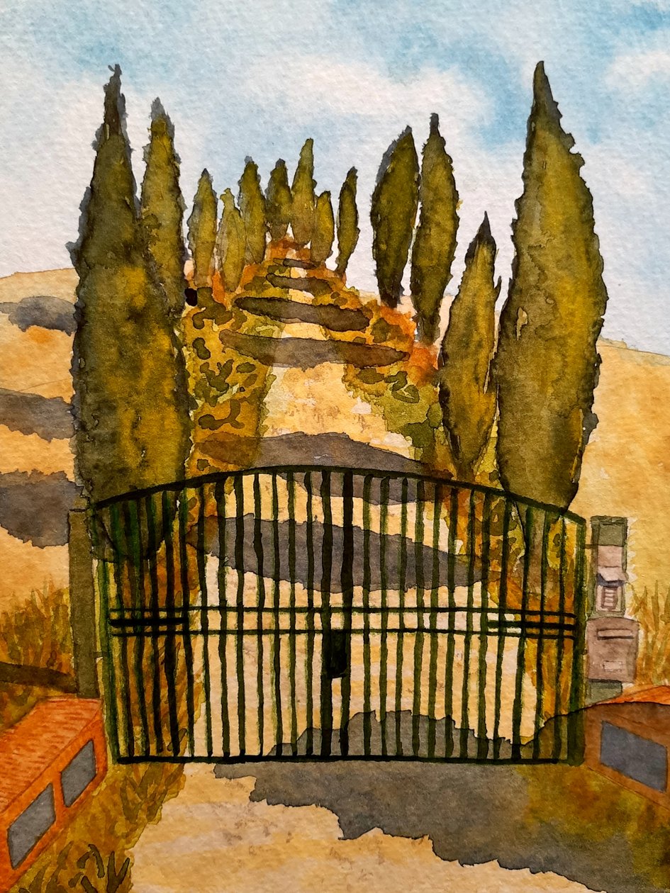 Toscane - Asciano door Steegs Art Karin