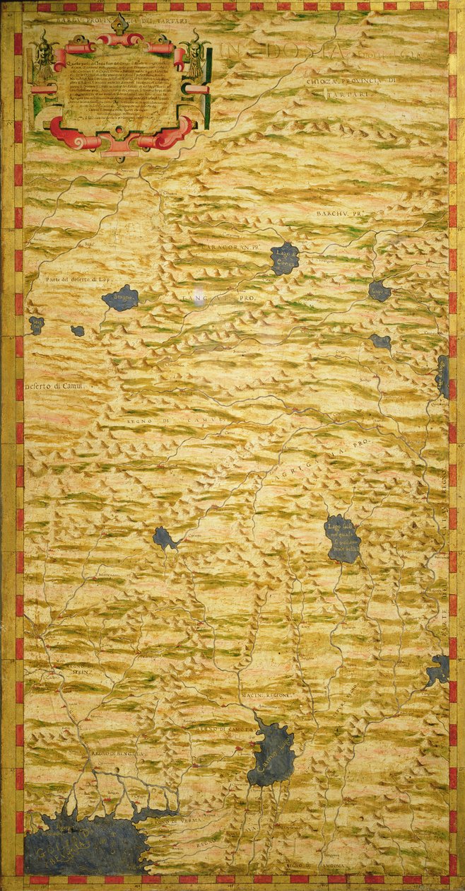 Kaart van Tartary door Stefano Bonsignori