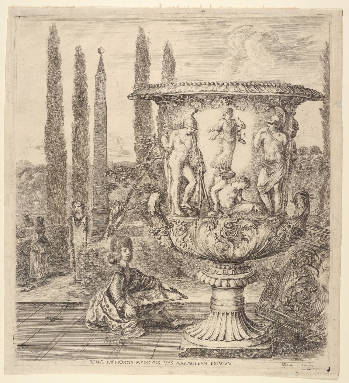 Le vase de Medicis door Stefano della Bella
