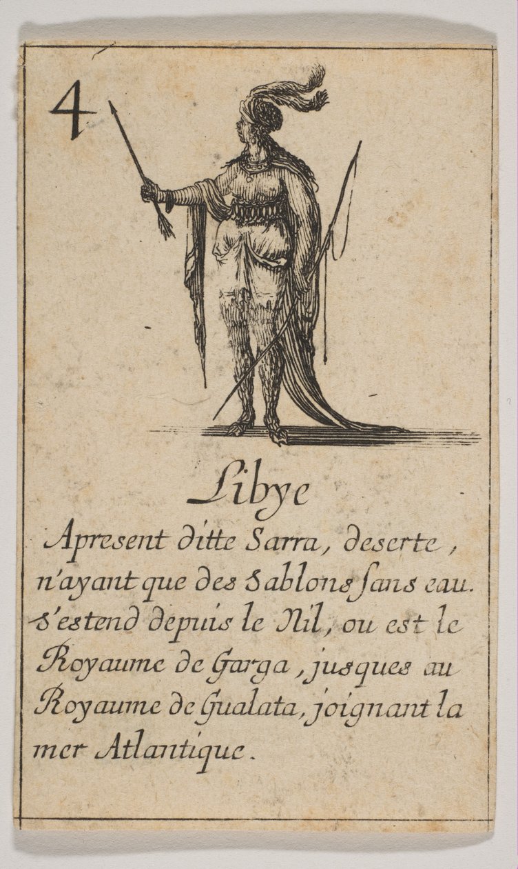 Libië, 1644 door Stefano della Bella