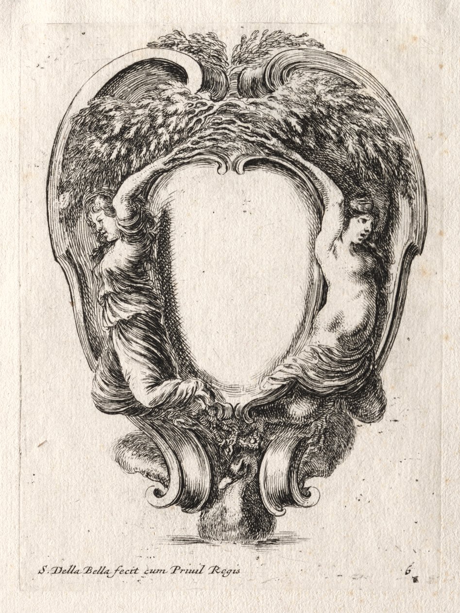Nieuw Model voor een Cartouche door Stefano della Bella