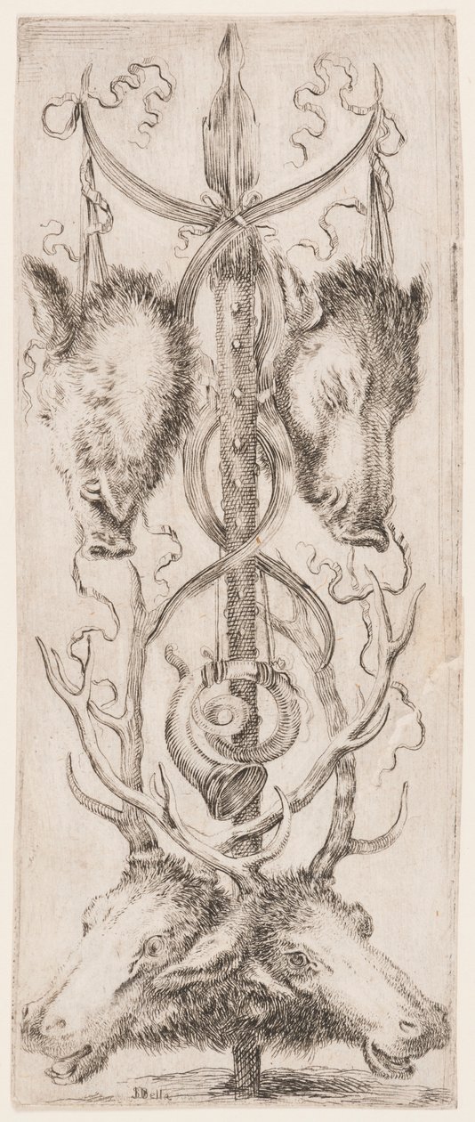 Ornamenti o Grottesche (Grotesk ornament) door Stefano della Bella