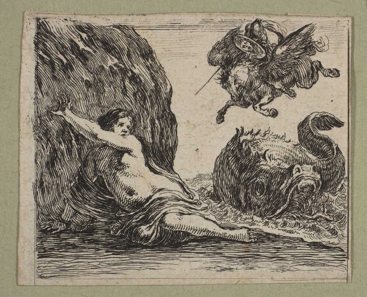 Perseus en Andromeda, 1644 door Stefano della Bella