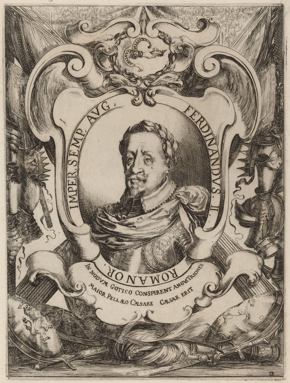De keizer Ferdinand II door Stefano della Bella
