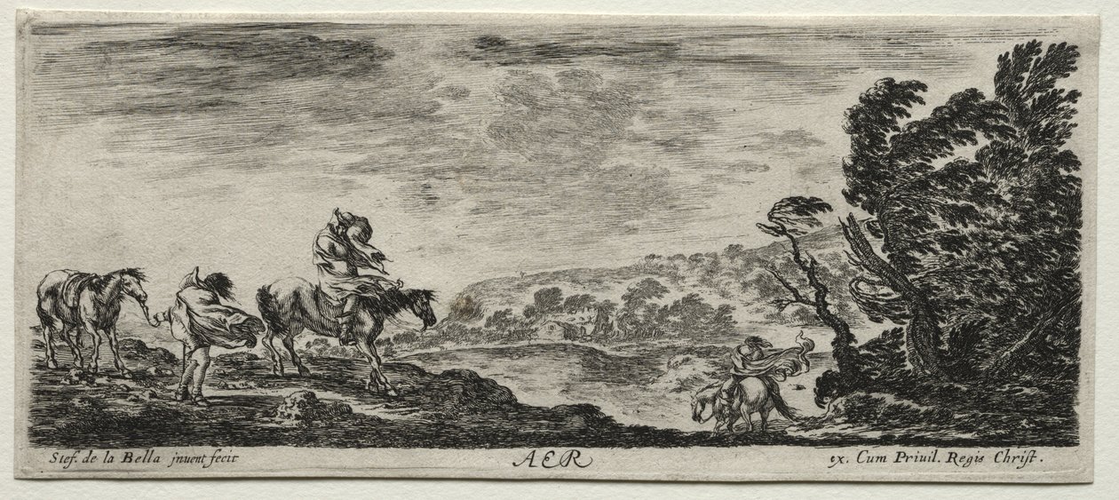 De vier elementen: Lucht door Stefano della Bella