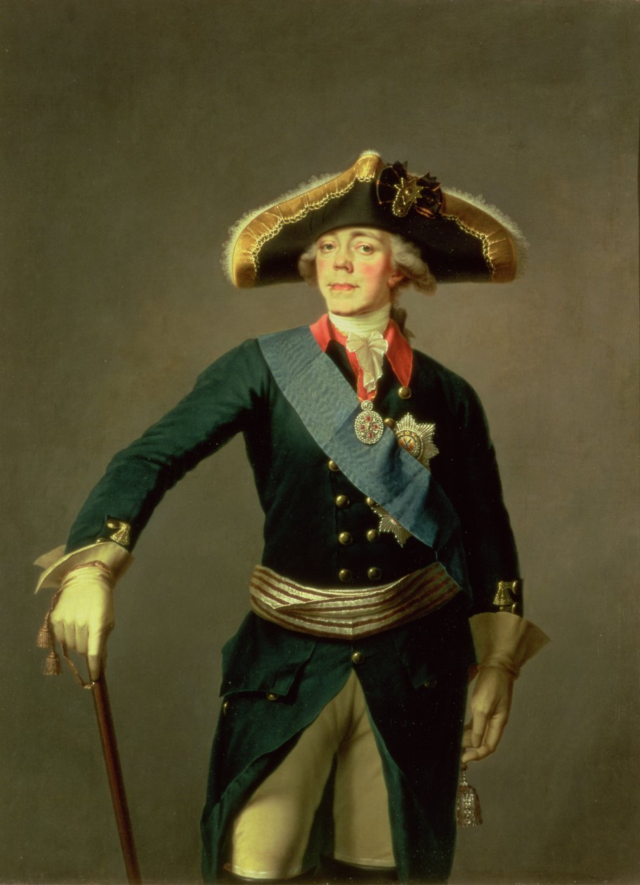 Portret van Paul I, 1796-7 door Stepan Semenovich Shchukin