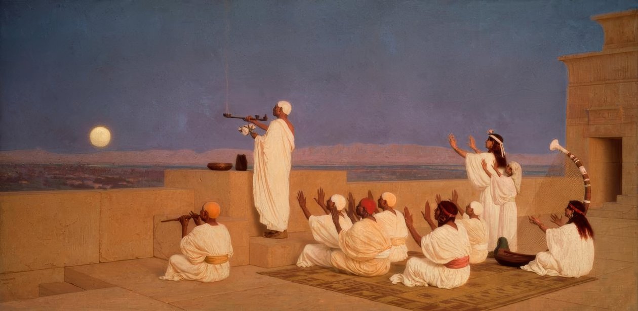 De verering van de maangod Chons door Stepan Wladislawowitsch Bakalowitsch