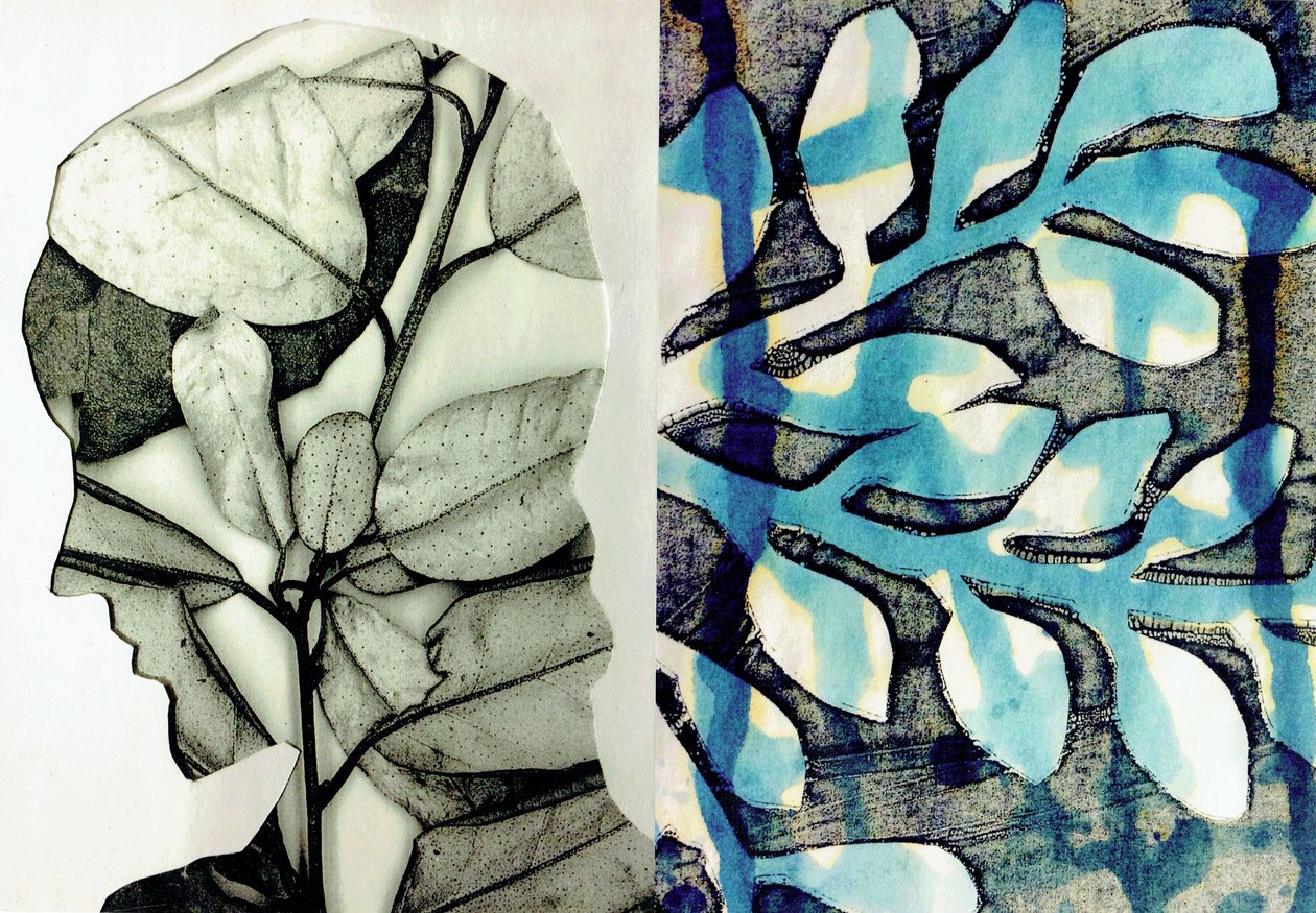 La Foret X, 2017 (collage) door Stephen Dow