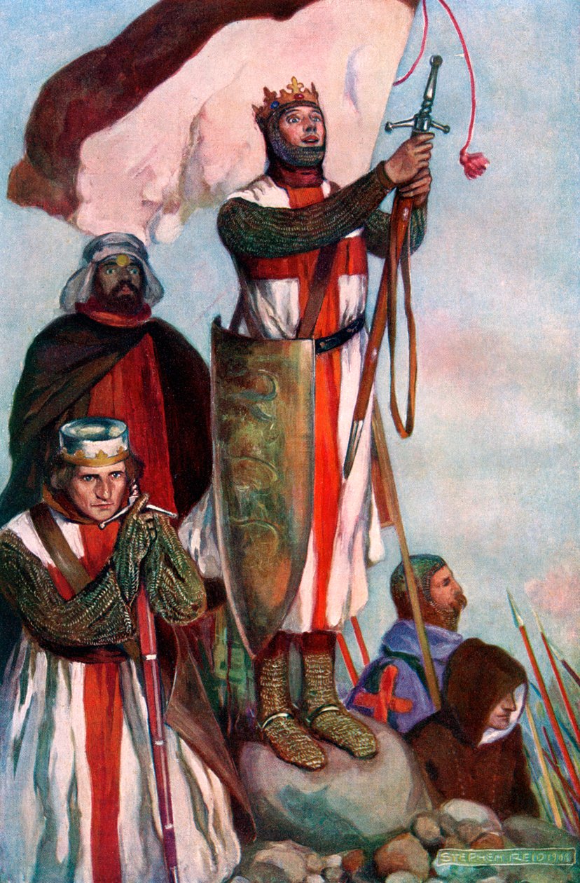 Kruisvaarders zien Jeruzalem, 1909 door Stephen Reid