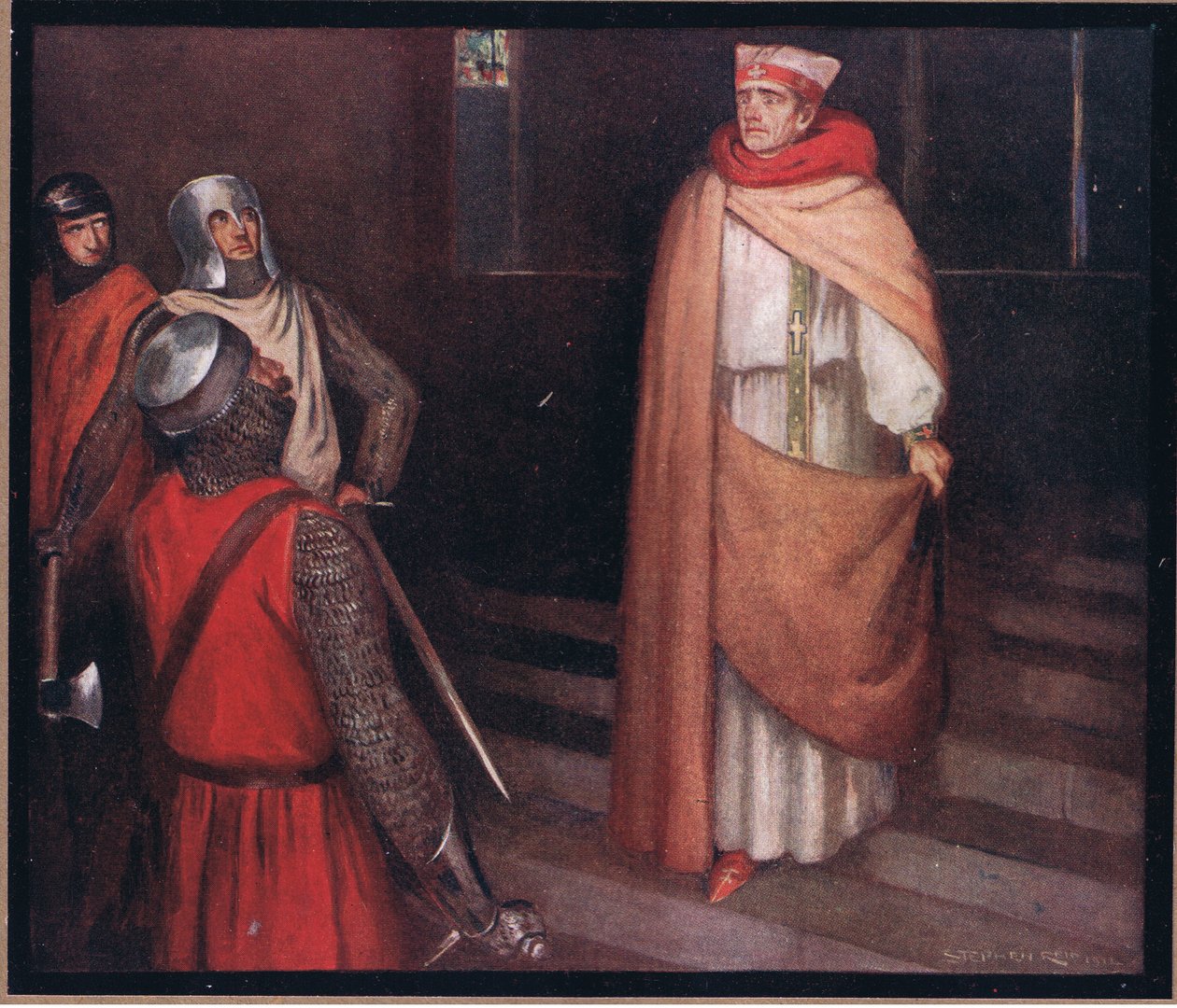 Het Martelaarschap van St. Thomas door Stephen Reid
