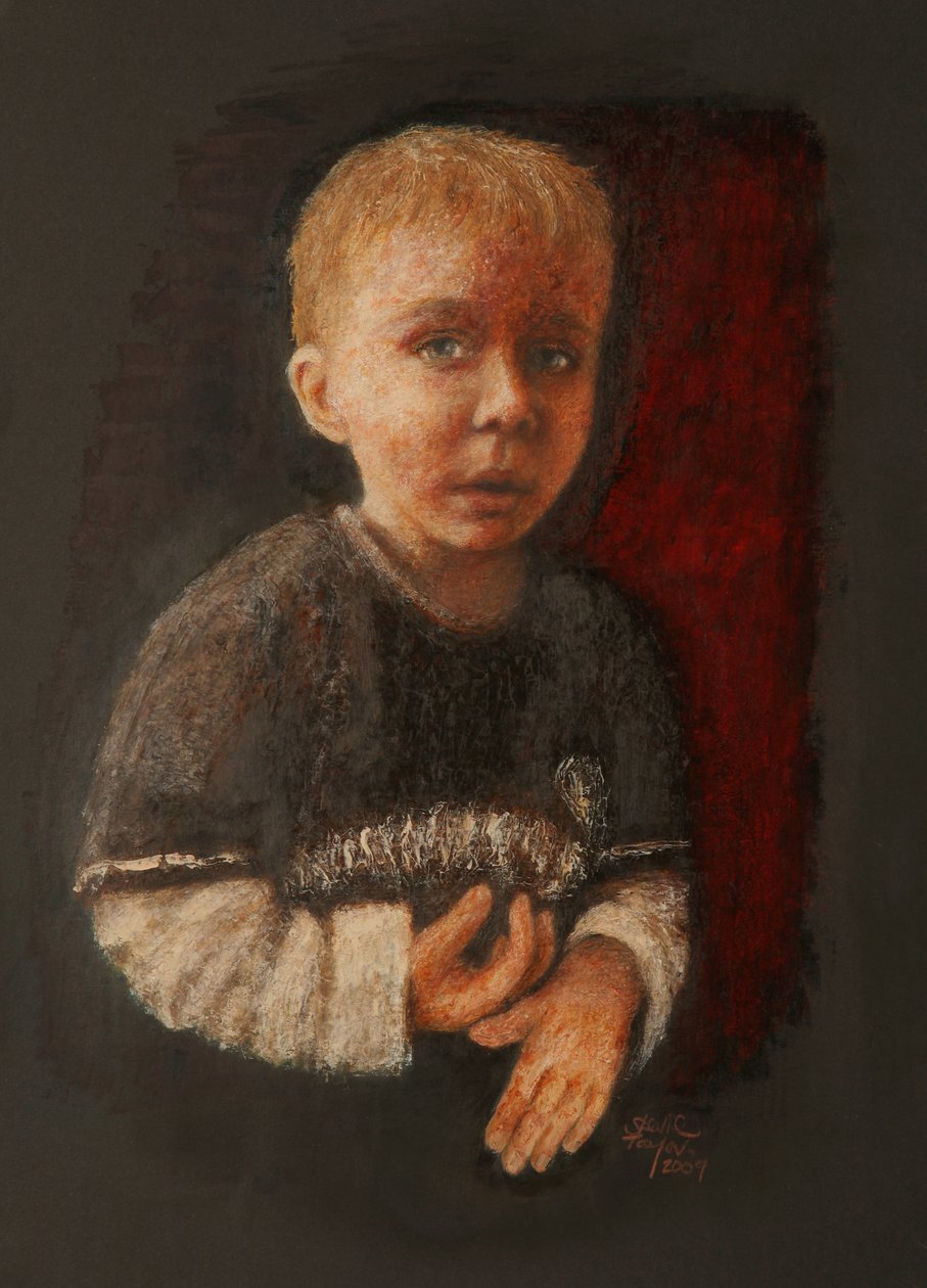Kleine jongen die iets uitwerkt, 2009 door Stevie Taylor