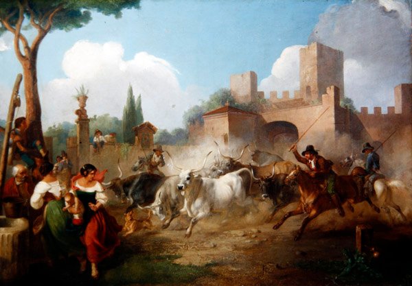 Buttari die Romeinse ossen drijven door Stewart Watson