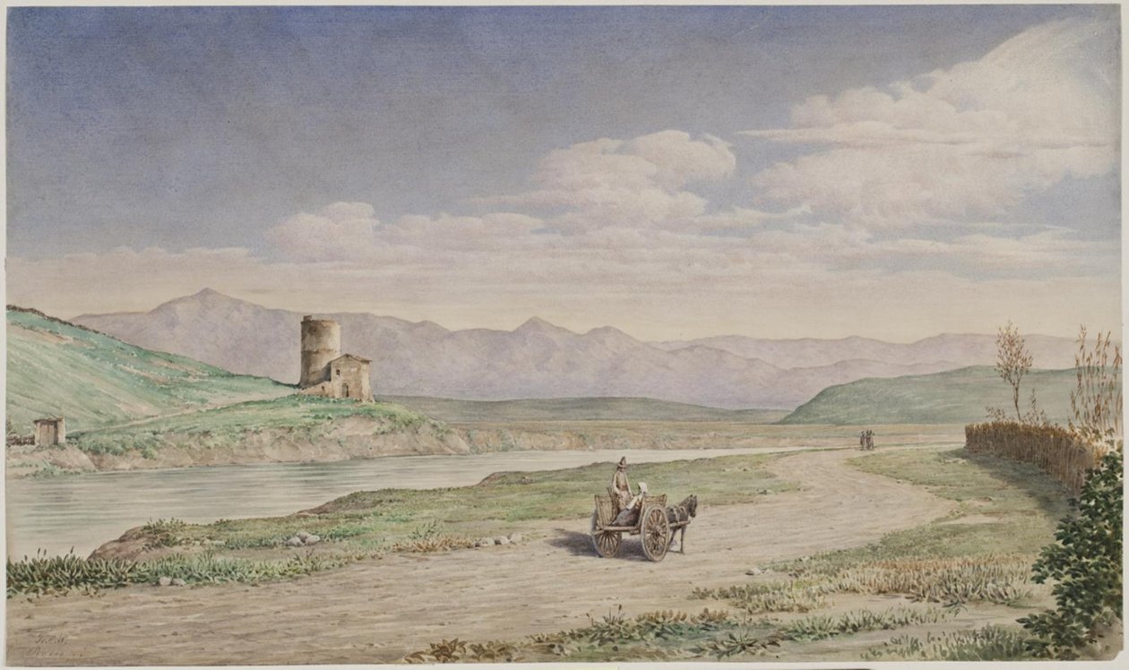 Partij bij Ponte Molle in de Campagna van Rome door Stilling, H.C.