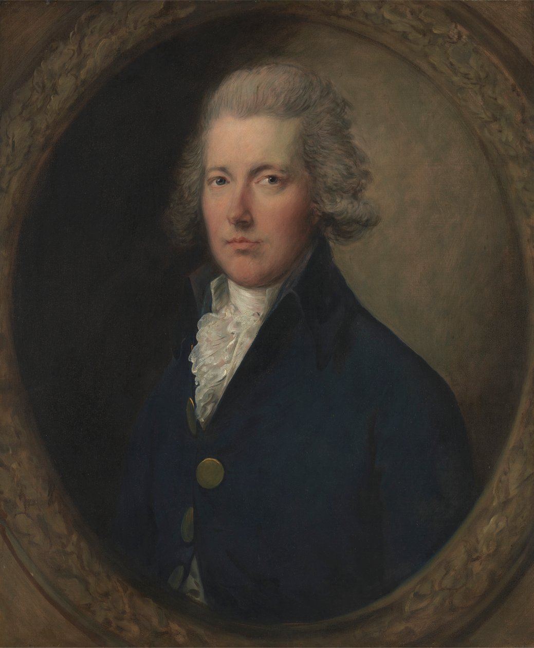 William Pitt door Studio of Thomas Gainsborough
