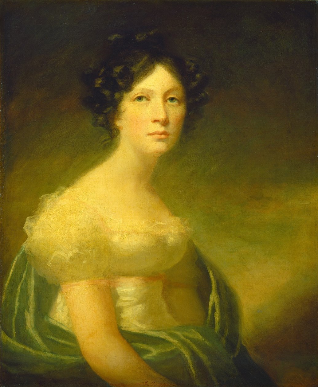 Miss Jean Christie door Style of Sir Henry Raeburn