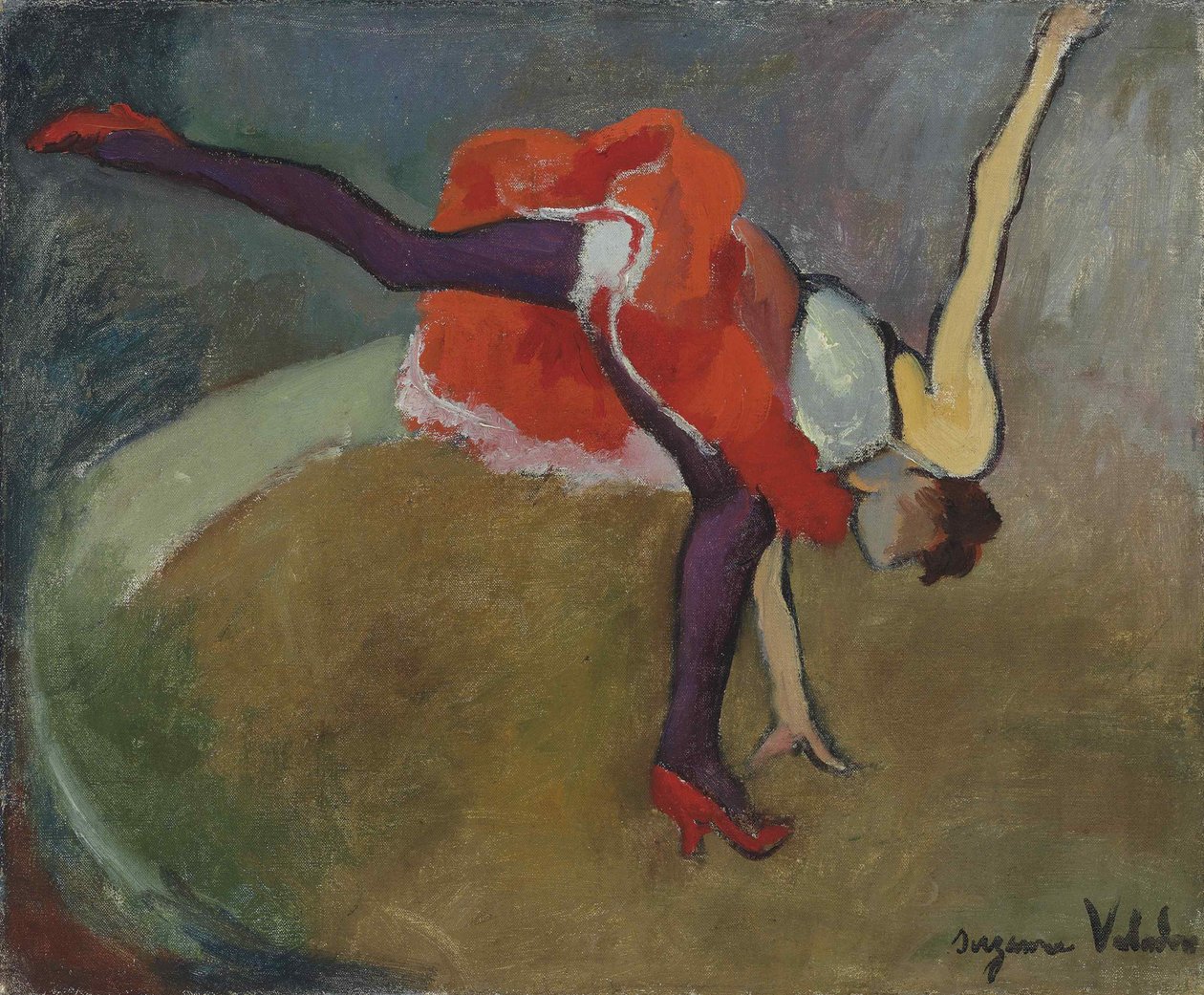 De Acrobaat of Het Wiel, 1927 door Suzanne Valadon