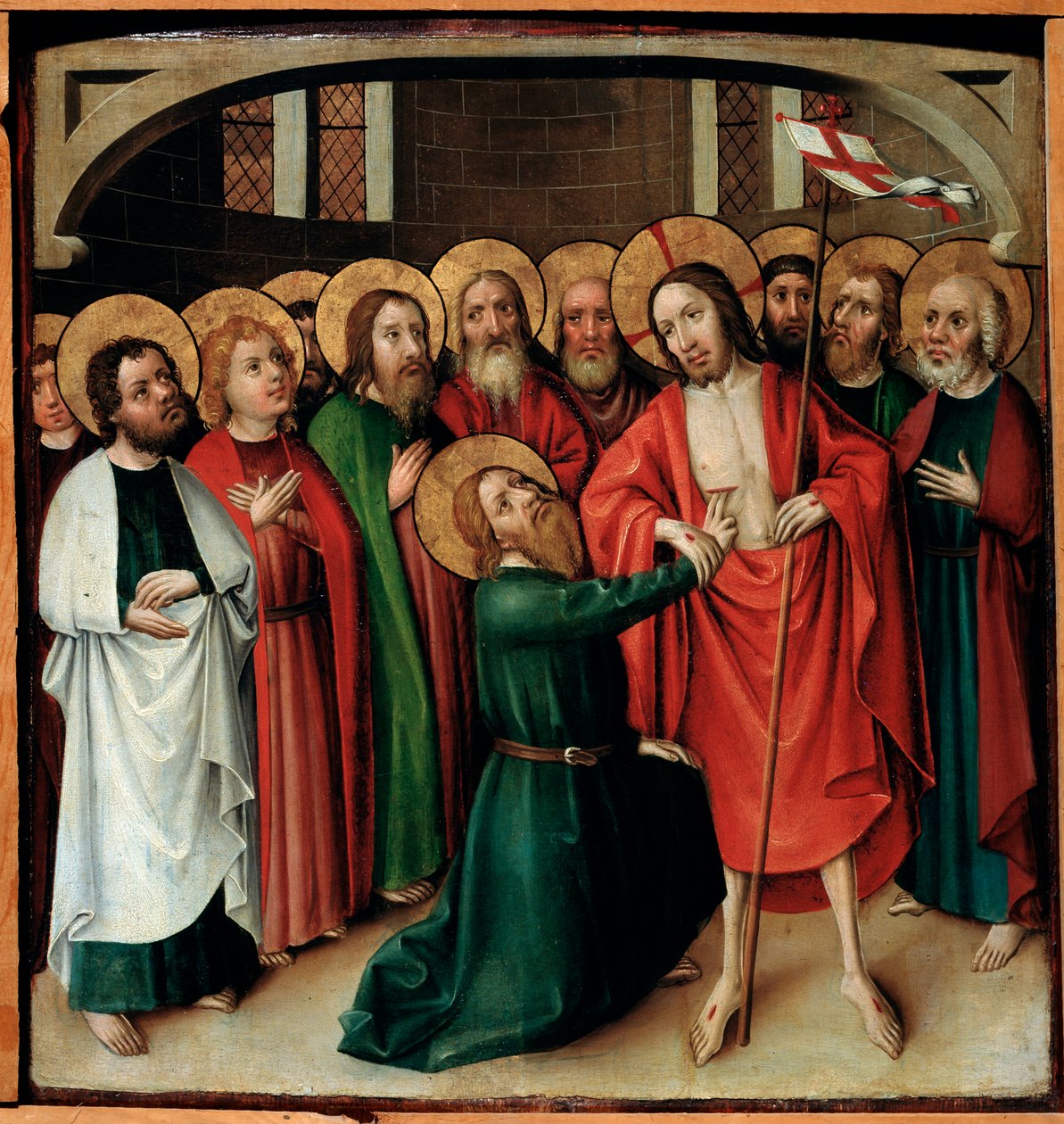 De Ongeloof van Sint Thomas, ca. 1500 door Swabian master