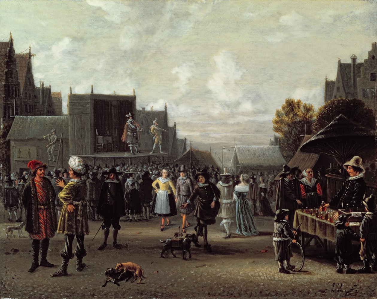 De Kermesse (paneel) door Sybrandt van Beest