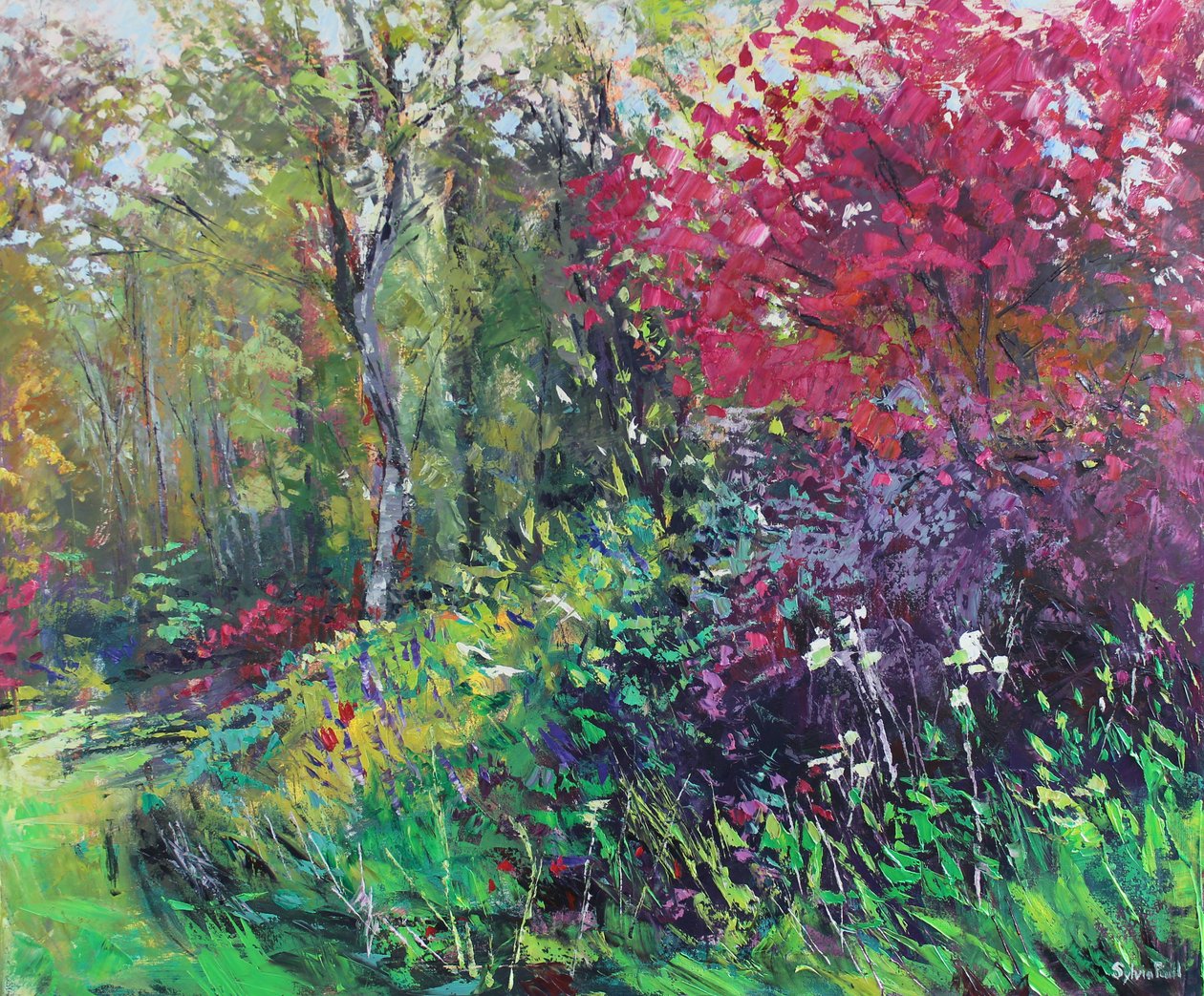 Een wandeling door de tuin door Sylvia Paul