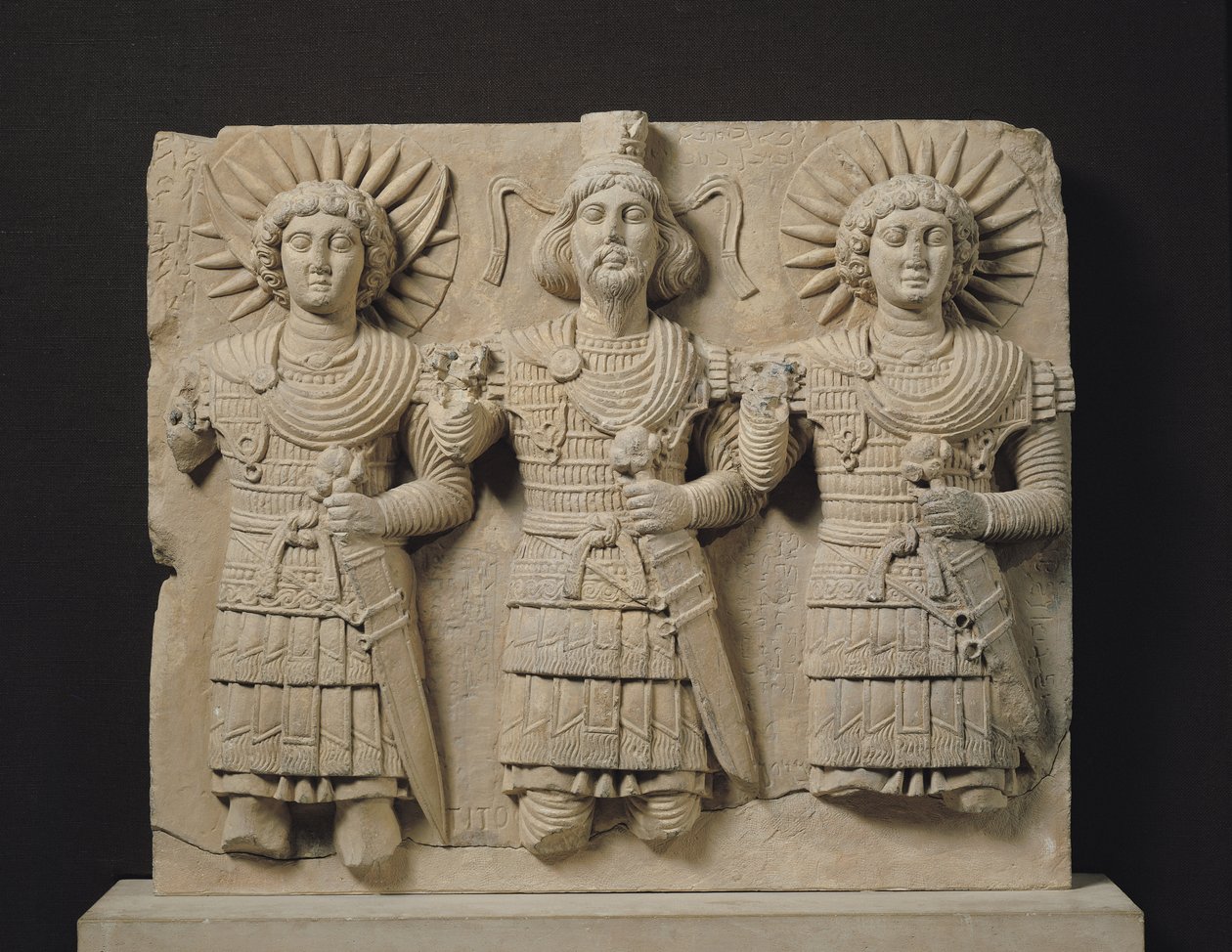 Triade van Palmyreense goden, uit de regio Palmyra, c.150 AD door Syrian