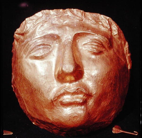 Dodenmasker, uit Ras-Shamra door Syrian Syrian
