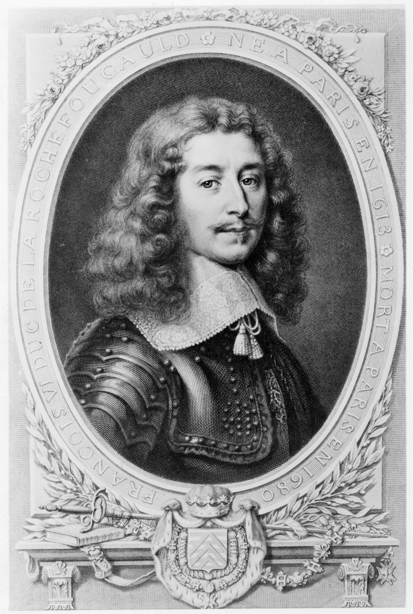 Portret van de hertog van La Rochefoucauld door T. Goutiere