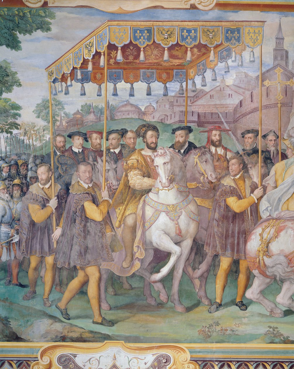 De Plechtige Intocht van Keizer Karel V, Frans I en Alessandro Farnese in Parijs in 1540, uit de 