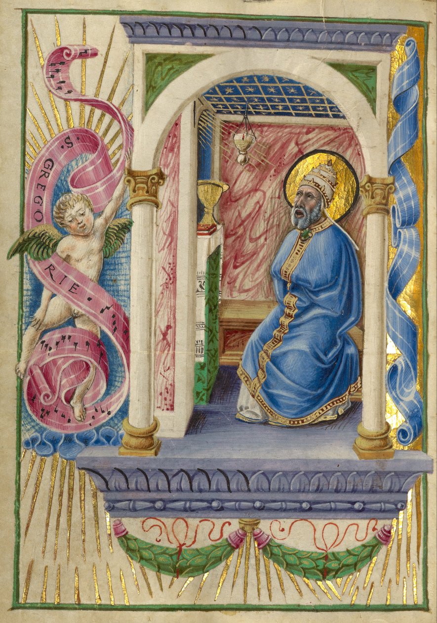 Sint Gregorius door Taddeo Crivelli