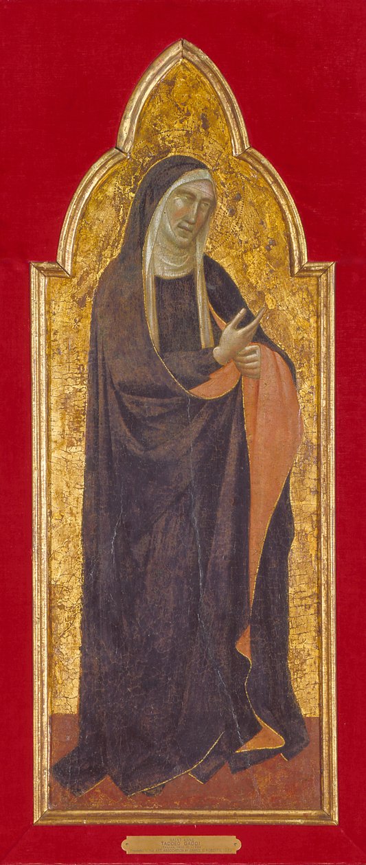 Rouwende maagd door Taddeo Gaddi