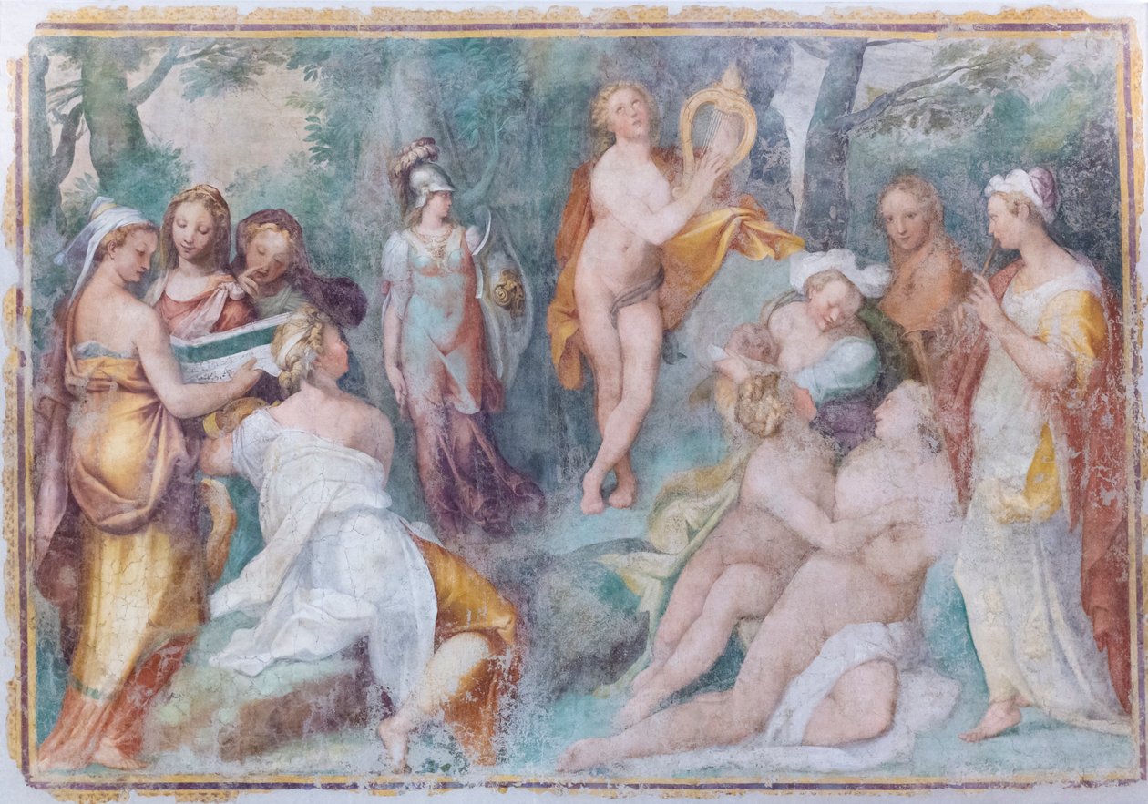 Parnassus door Taddeo Zuccari