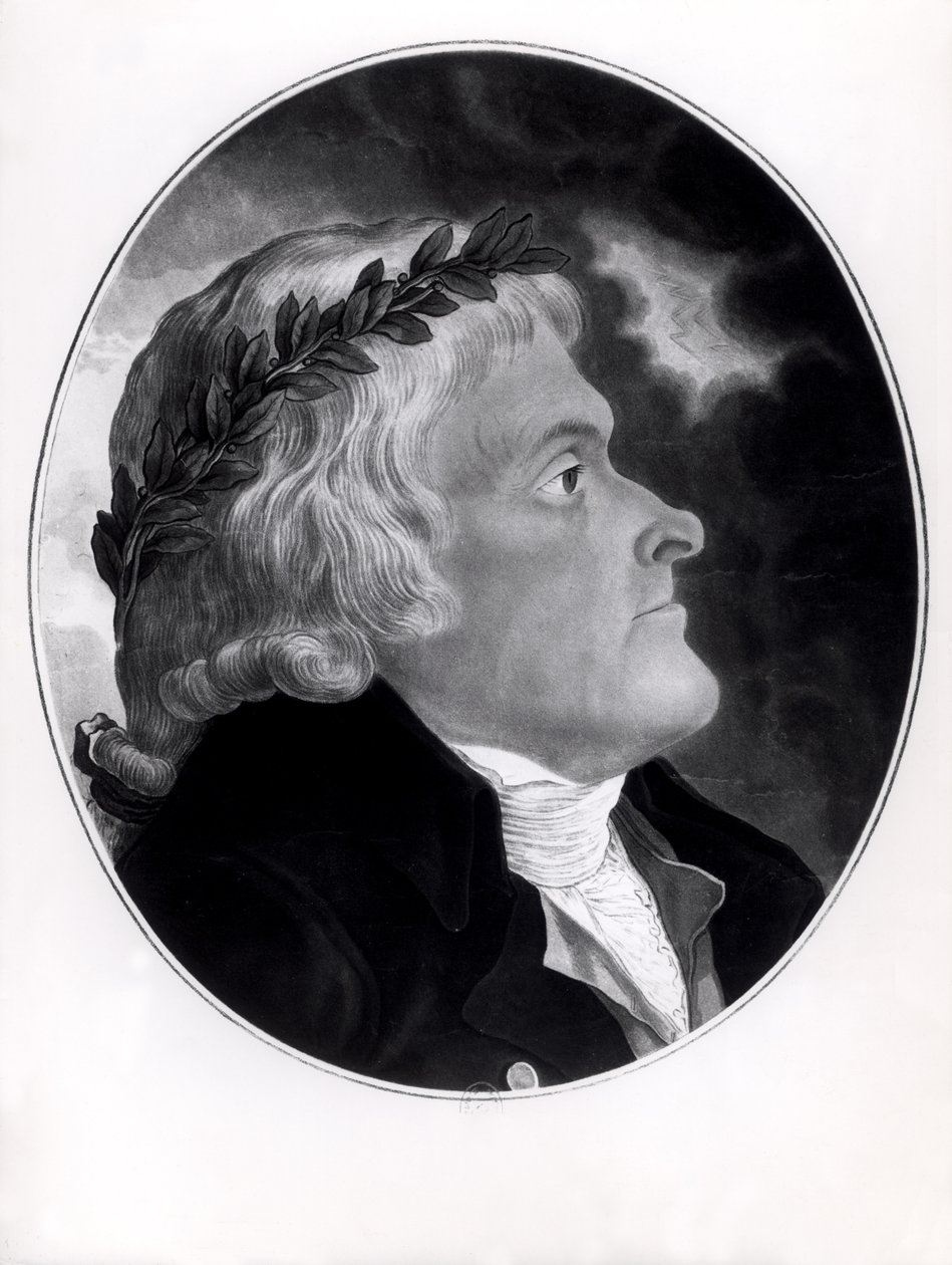 Thomas Jefferson, gegraveerd door Michel Sokolnicki door Tadeusz Kosciuszko