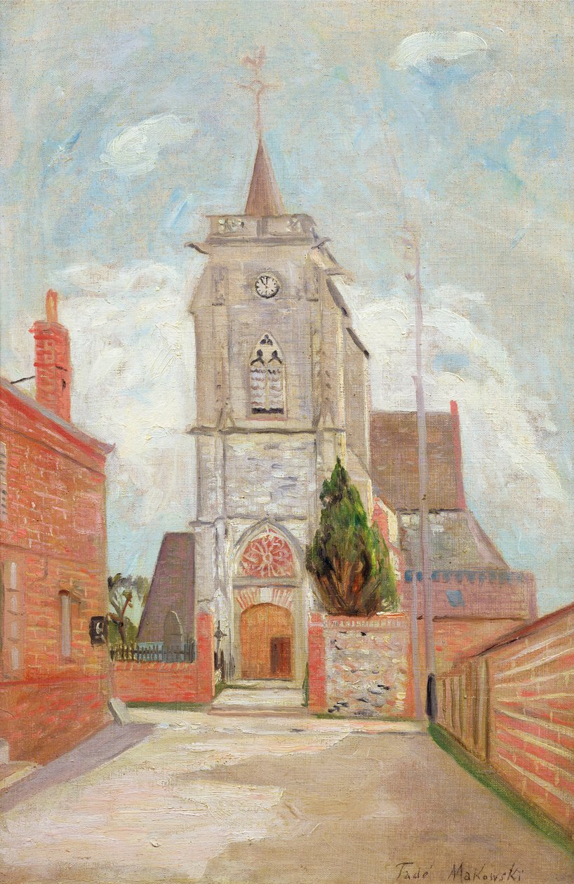 Kerk door Tadeusz Makowski