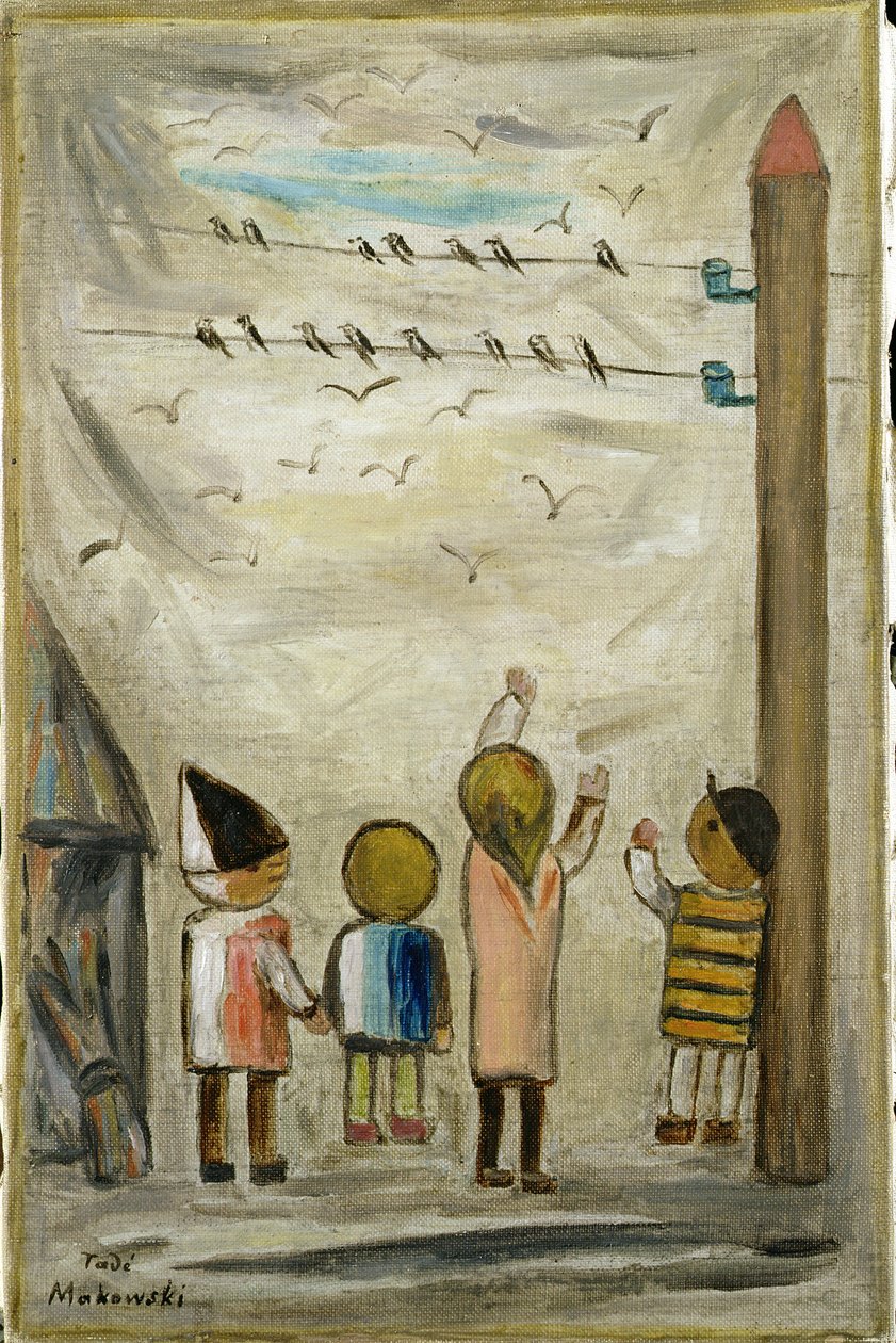 Zwaluwen, 1931 door Tadeusz Makowski