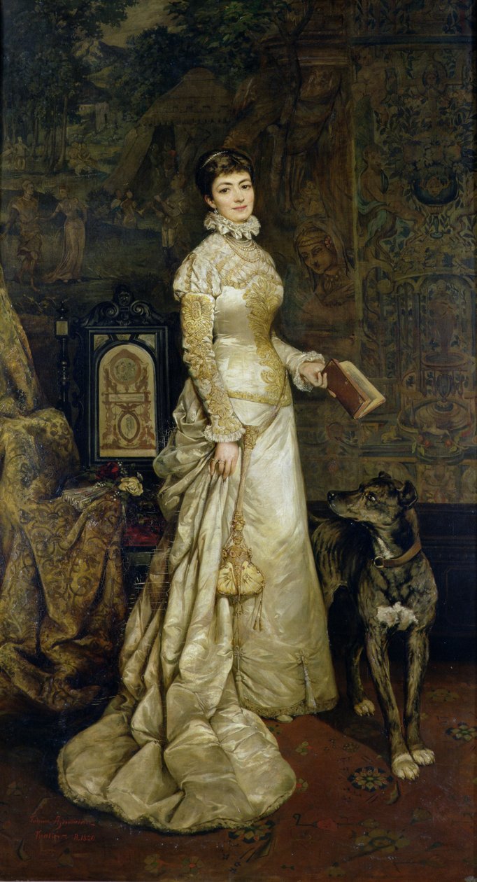 Portret van Helena Modrzejewska (1840-1909) 1880 door Tadeusz Ajdukiewicz