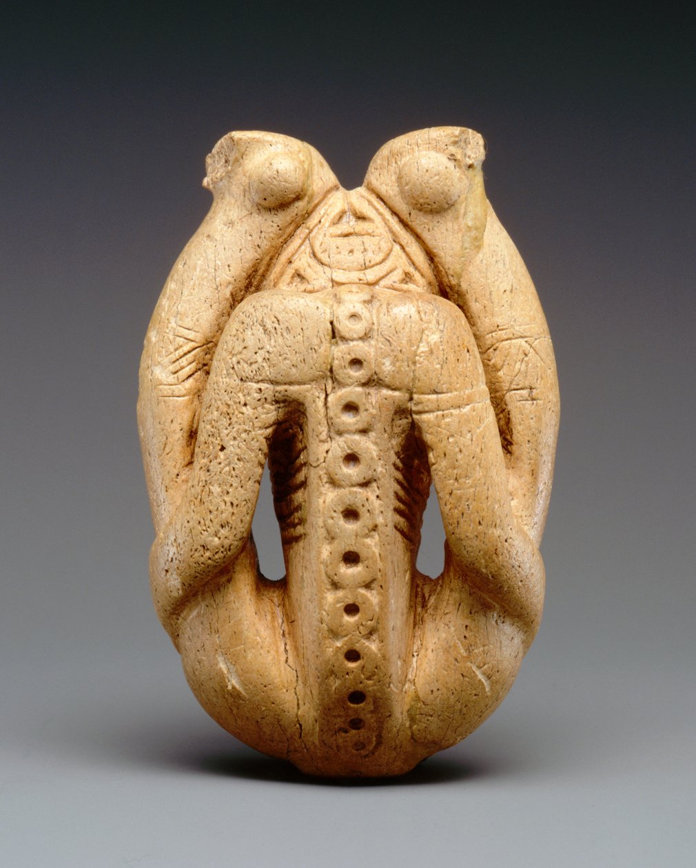 Cohoba-inhalator (zeekoe bot) door Taino Culture