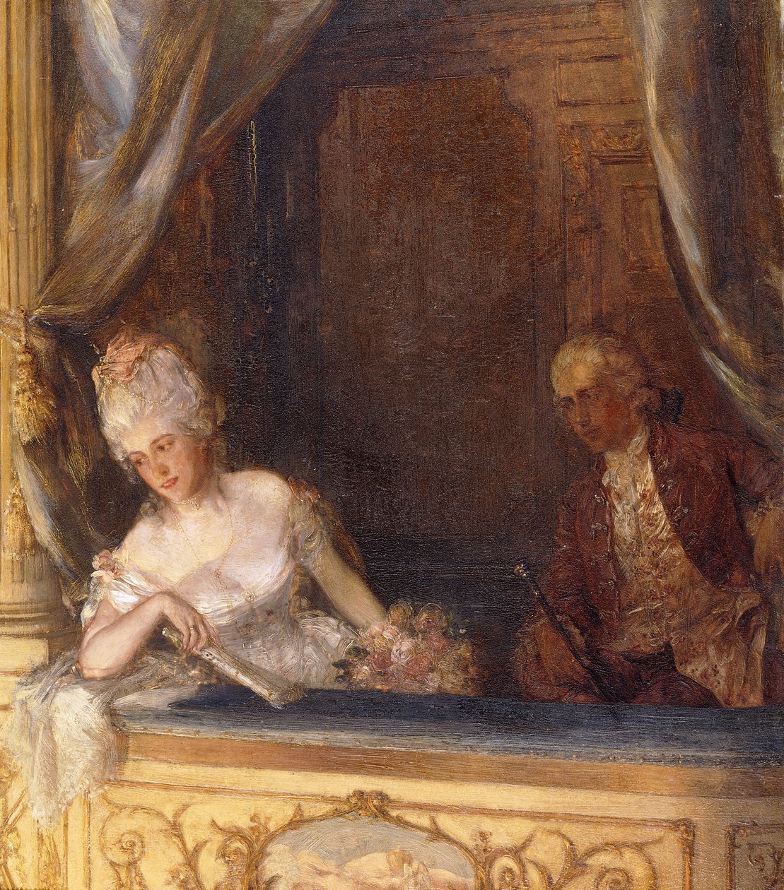 Een Loge in Old Drury Lane door Talbot Hughes