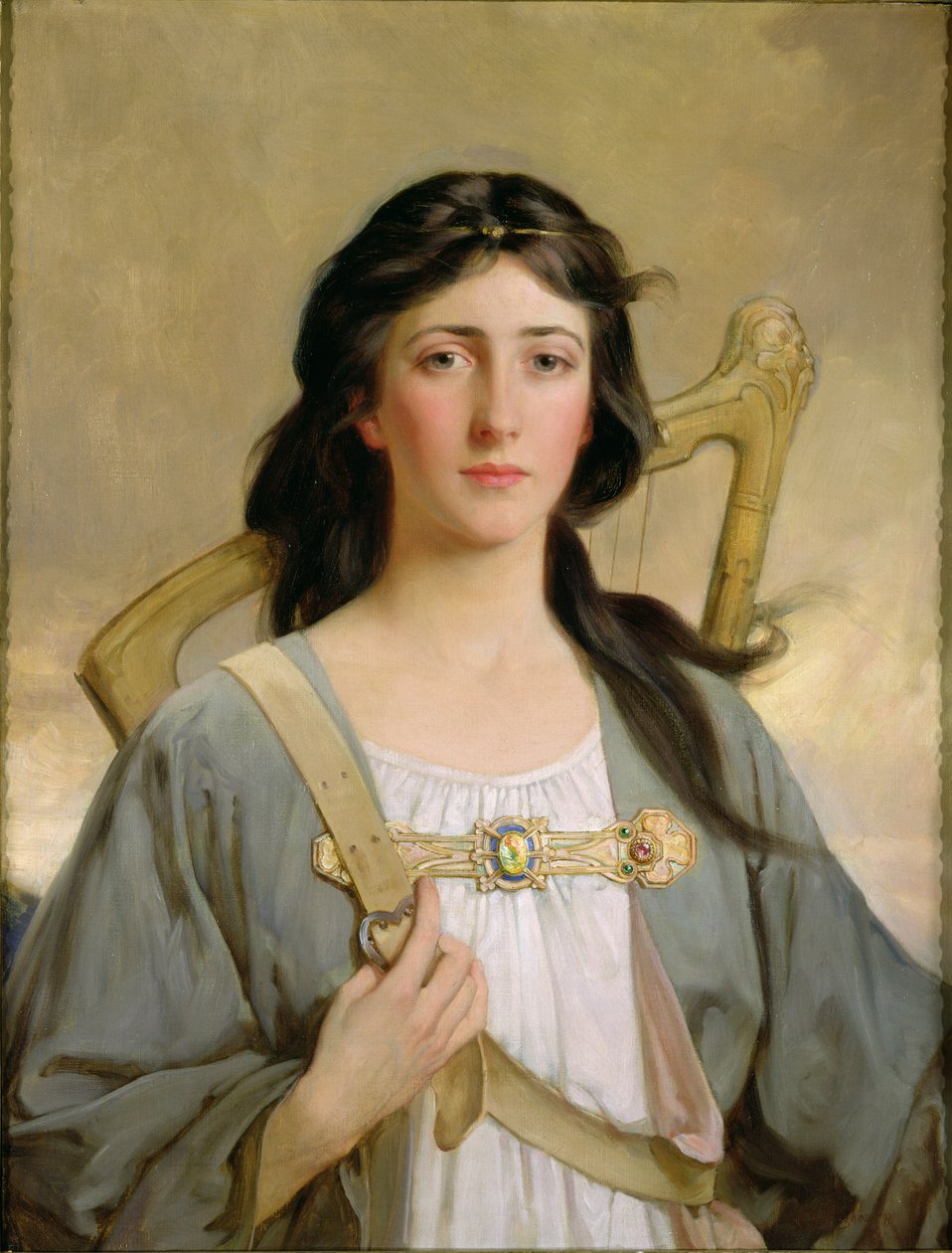 Erin, de geest van Ierland, 1898 door Talbot Hughes