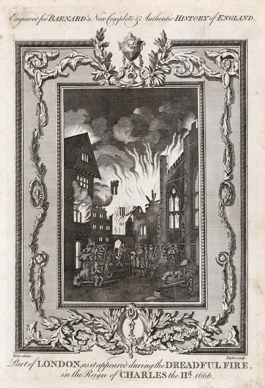 Grote Brand van Londen, 1666 door Taylor