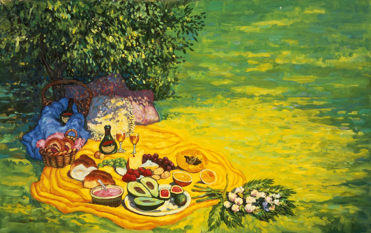 Gouden picknick, 1986 door Ted Blackall
