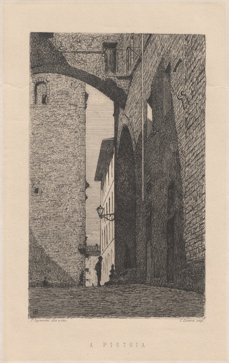 In Pistoia door Telemaco Signorini