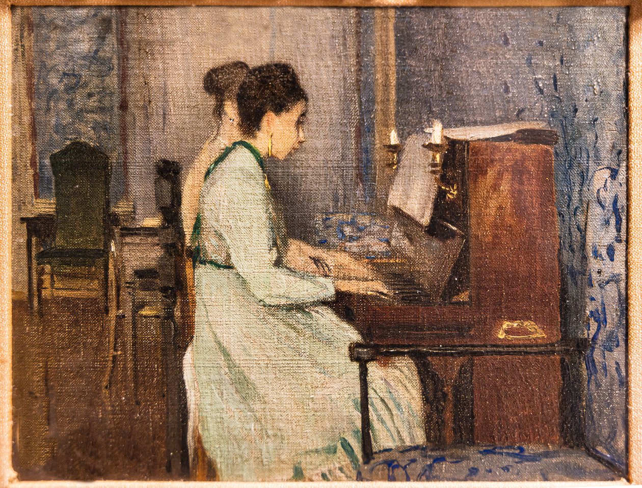 De Pianoles door Telemaco Signorini