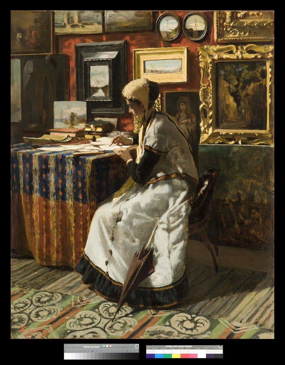 De brief, 1867 door Telemaco Signorini