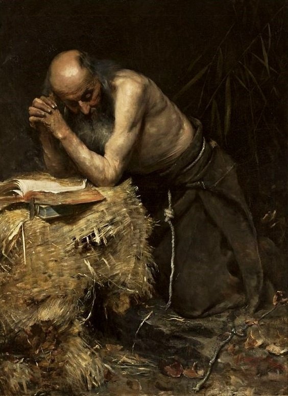 De Kluizenaar door Teodor Axentowicz
